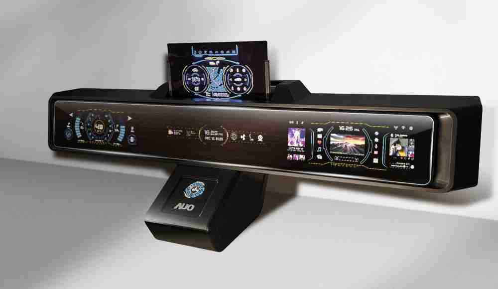 优游UB8Micro LED沉浸式车舱显示方案结合 可卷式、、、可伸缩的Micro LED应用并可呈现不同的质感纹路，，展现人性化设计